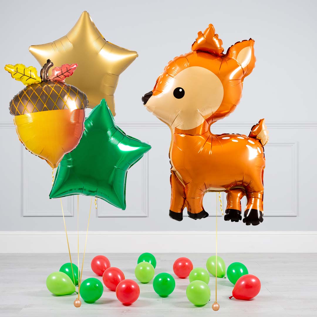 thumbnail image 2 of 39 Inch Woodland Deer Foil Balloon (PKG 2 of 11